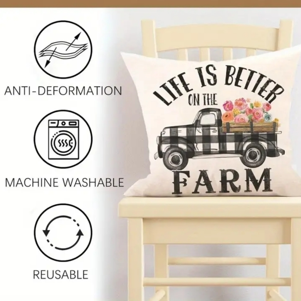 New cow heffer farm home decor pillow accent case - Picture 2 of 3